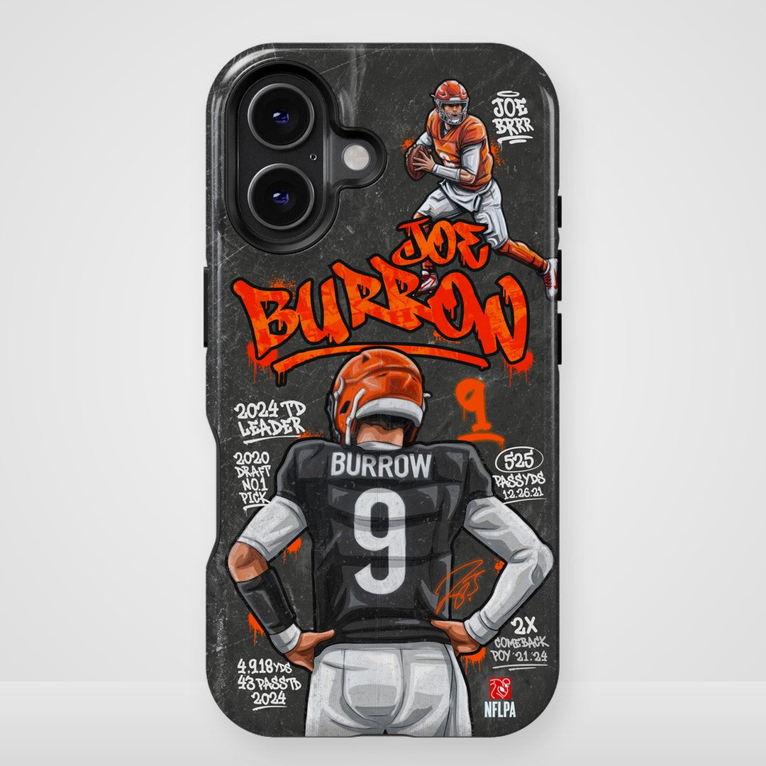 Joe Burrow NFLPA Graffiti 27 phone case