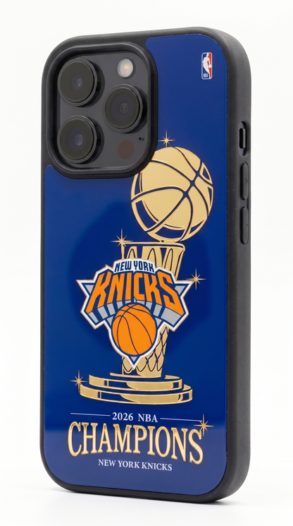 New York Knicks | Gold Acrylic Case – NBA Championship Case (Ships June 23rd)