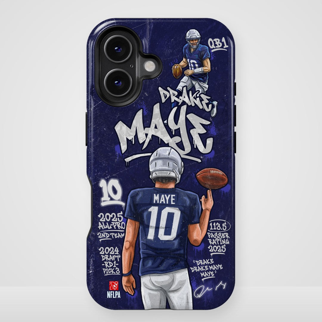Drake Maye NFLPA Graffiti 27 phone case