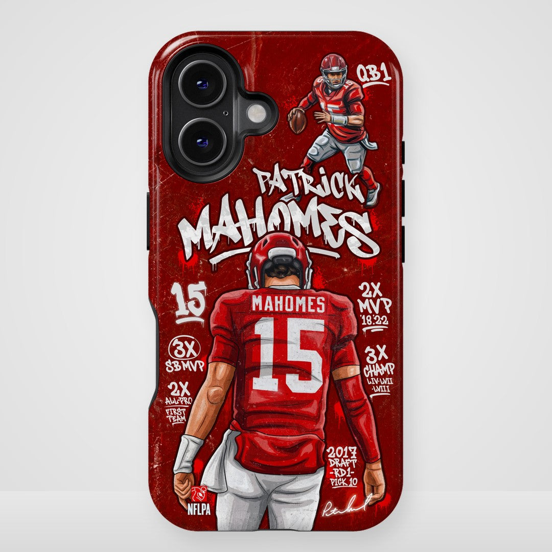 Patrick Mahomes NFLPA Graffiti 27 phone case